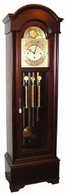 C.1920, American, 5-Tube, Westminster chime tall clock with phases of the moon. — Antique Clocks Price Guide