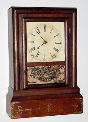 C.1845, Terry and Andrews, 8-day time/strike shelf clock. — Antique Clocks Price Guide
