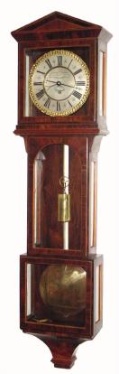 A Reproduction Laterndluhr in the style of 1820, rosewood veneer, with an old 1-weight timepiece movement. — Antique Clocks Price Guide