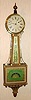 C.1850, Mass Banjo, 8-day, gold front, weight driven, 8-day.