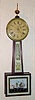 C.1830, Mass Banjo, 8-day, weight, mahogany case.