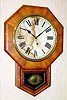 C.1901, Ansonia, 12 INCH DROP OCTAGON, R.C., 8-day time only, spring mov't