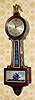 C.1928, New Haven Clock Co., "Willis", 12-day banjo timepiece.