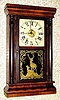 C.1868, Seth Thomas, 8-Day Column Clock uncommon 8-day duration in short case.