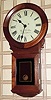 C.2001, Wayne R. Cline, Bowling Green, KY, mini No. 70 regulator, in walnut, with 8-day lever movement.