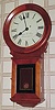 C.2001, Wayne R. Cline, Bowling Green, KY, mini No. 70 regulator, in cherry, with 8-day lever movement.