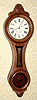 C.2000, Wayne R. Cline, Bowling Green, KY, mini No. 9 regulator (figure 8), in walnut, with 8-day lever movement.