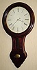 C.1840, Northern New England (probably VT), tavern clock, 8-day, one weight time piece, with 15 inch dial.