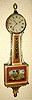 C.1835, Samuel Abbott, Montpelier, VT (orig signed dial) weight driven, 8-day presentation banjo, with grand piano movement.