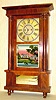 C.1830, Spencer, Hotchkiss and Co., Salem Bridge, Conn, full column large size empire style shelf clock, mahogany, with original tablet.