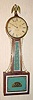 C.1830, Samuel Abbott, Boston, 1-wt, 8-day banjo timepiece, mahogany case, and with grand piano movement.