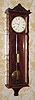 C.1840, Austrian, Biedermeier, 30-Day, one weight wall regulator in mahogany with satinwood banding, interesting scalloped door, inside and outside edge.