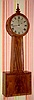 C.1840, Attleboro, Mass. area weight banjo clock, with mahogany panels.
