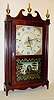 C.1825, Norris North, Torrington, CT, Pillar and Scroll, 1-day wooden movement, 2-wt.