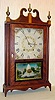 C.1825, Seth Thomas, Plymouth, Conn, Pillar and Scroll, 1-day wooden movement, 2-wt.