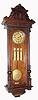 C.1890, German, Gustav Becker, 3-Weight "Vienna Regulator", grand sonnerie, in a walnut case.