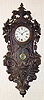 C.1890, German, Philip Haas, small wall regulator, 8-day, time only, in an intricately CARVED case.