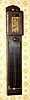 C.1840, Japanese, Stick clock, 1-wt timepiece, top balance with crown-verge escapement and skeletonized front plate, in rosewood case.
