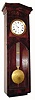 C.1890, French Pinwheel Jeweler's Regulator, mahogany, wall hanging with center sweep seconds.
