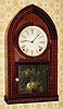 C.1855, E. N. Welch, Forrestville, Conn, full ripple beehive shelf clock, 8-day time and gong strike.