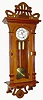 C.1908, German, Gustav Becker, 2-Wt Art Nouveau, walnut cased "Vienna Regulator" in very good original
