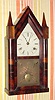 C.1845, Brewster and Ingrahams, Fusee Steeple, 30 hour time and strike with original brass springs.