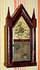 C.1845, Forestville Manufacturing Co., 8-day time-strike fusee steeple clock with alarm.