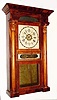 C.1836, E. W. Adams, 8-day time/strike column and cornice shelf clock.
