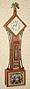 C.2004 (dated) Wayne R. Cline, Bowling Green, KY, mini Diamond Head Banjo clock with 8-day lever movement.