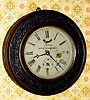 C.1865, S. B. Jerome and Co., New Haven, small leather covered "marine timepiece", with original Welch movement.