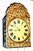 C.1860, French, Morbier or Comptoise movement, GRAND SONNERIE, 3-TRAIN on 4 bells (3-note quarter and large deep toned bell for the hour.