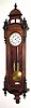 C.1890, German, 2-Weight "Vienna Regulator", 8-day time and gong strike, in a walnut case.