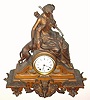 C.1874, Seth Thomas' Sons and Co, NY, No. 8023, Huntress figural mantel clock.