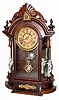 C.1878, Bridgeport Brass Co., "Occidental" 8-day time/strike mantel clock.