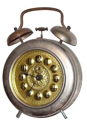 C.1910, German, 30-hour alarm timepiece, Giant. — Antique Clocks Price Guide