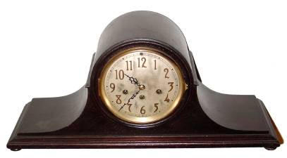 C.1921, Seth Thomas, Chime Clock No. 75, 8-Day Westminster Chime tambour clock in mahogany. — Antique Clocks Price Guide
