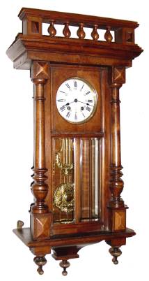 C.1900, French, Societe Japy Freres, 8-day time and strike wall clock — Antique Clocks Price Guide