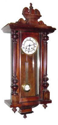 C.1900, German, Kienzle, R-A Style wall regulator, 8-day, gong strike. — Antique Clocks Price Guide