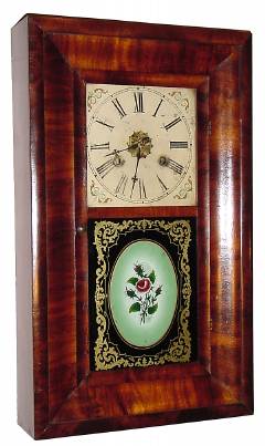C.1870, Jerome and Co. (New Haven), 2-wt, 30-hour OOG, with original tablet, label and dial. — Antique Clocks Price Guide