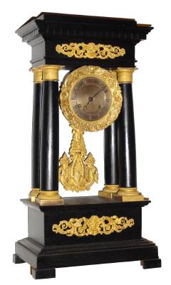 A C.1870 French, signed Pons Movement, in a recent home copied Empire style mahogany case. — Antique Clocks Price Guide