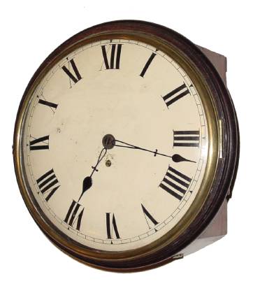 C.1850, English, 8-day fusee postal dial clock. — Antique Clocks Price Guide