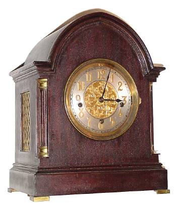 C.1925, German, Hawina Hall Clock Factory, 8-day time, Westminster chime, plus strike, mantel clock. Factory was founded by Hans Winterhalder, after operations at W and H slowed down. — Antique Clocks Price Guide