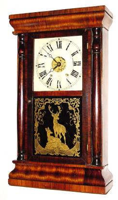 C.1868, Seth Thomas, 8-Day Column Clock uncommon 8-day duration in short case. — Antique Clocks Price Guide