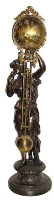 C.1895, Ansonia, JUNO SWING clock, 8-day mysterious swinging arm timepiece. — Antique Clocks Price Guide
