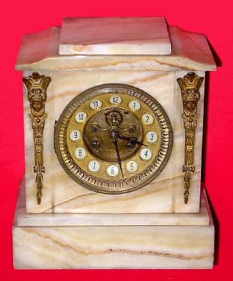 C.1910, French, Japy Freres and Cie, 8-day time/strike marble mantel clock. — Antique Clocks Price Guide