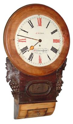 C.1870, E. W. Ebb, Birmingham, single fusee drop dial, as-found. — Antique Clocks Price Guide
