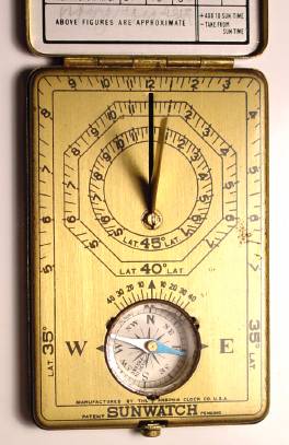 C.1921, Ansonia Clock Co., SUNWATCH, with original instruction manual. — Antique Clocks Price Guide