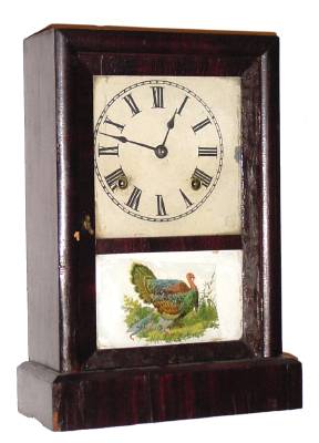 C.1900, Ansonia Clock Co., Brooklyn, NY, 8-day time/strike cottage clock. — Antique Clocks Price Guide