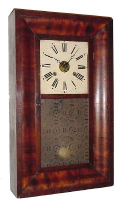 C.1855, Chauncey Jerome, New Haven, Conn., 30-hour time/strike OG shelf clock — Antique Clocks Price Guide