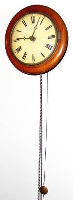 C.1890, German, round dial POSTAL clock, less weights. — Antique Clocks Price Guide
